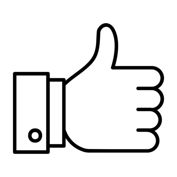 Başparmak yukarı simgesi. Web için yukarı doğru vektör simgelerinin basit çizimi