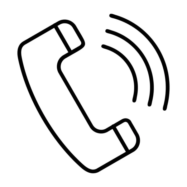 Εικονίδιο Διανυσματικής Γραμμής Κλήσης Τηλεφώνου — Διανυσματικό Αρχείο