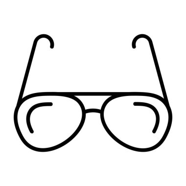 gözlük ikonu vektör illüstrasyonu