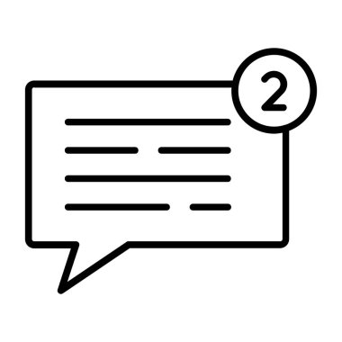 Web ve mobil uygulama tasarımınız için beyaz arkaplanda izole edilmiş sohbet simgesi vektörü, konuşma logosu kavramı