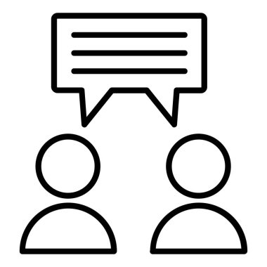 konuşma balonu simgesi, vektör illüstrasyonu