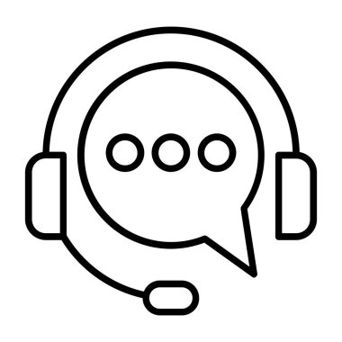 Konuş. Web simgesi basit illüstrasyon