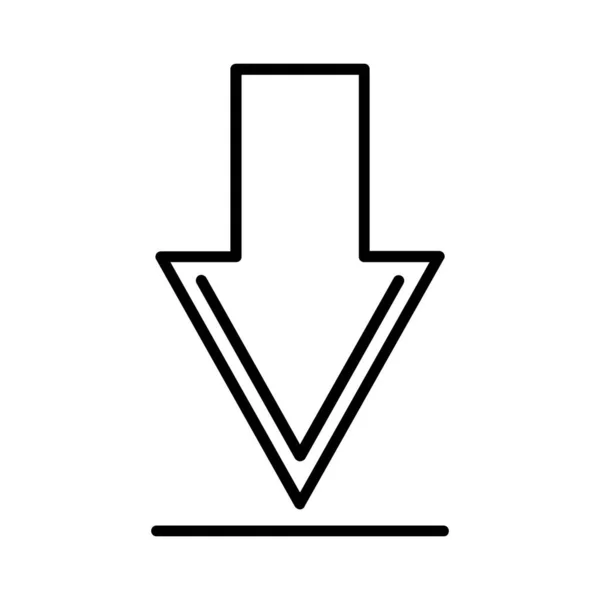 Ladda Ner Ikonen Vektor Illustration — Stock vektor