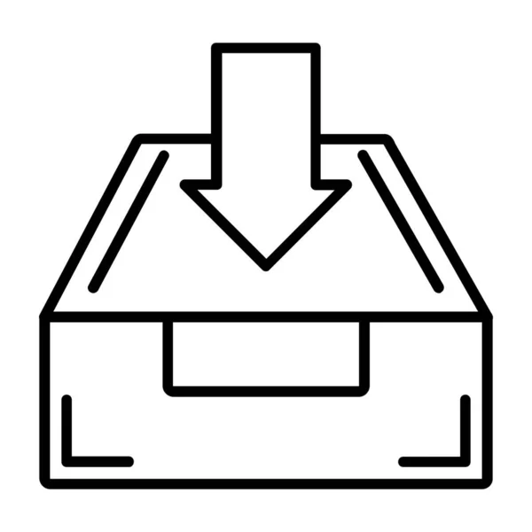 Maison Icône Ligne Vectorielle — Image vectorielle