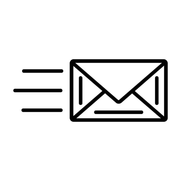 电子邮件矢量细线图标 — 图库矢量图片