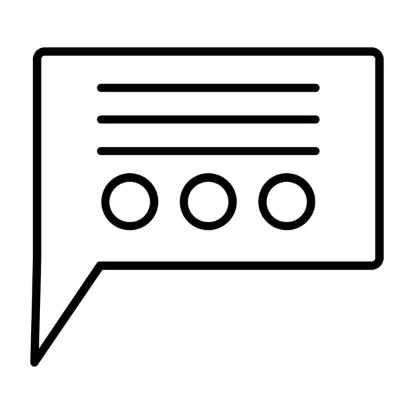 Chat Vecteur Ligne Mince Icône — Image vectorielle