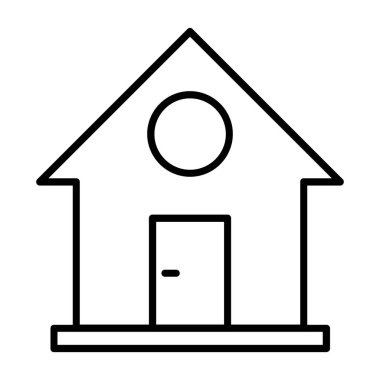 Ev simgesinin vektör illüstrasyonu