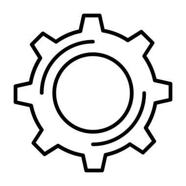 Cog dişlisi izole edilmiş ikon vektör illüstrasyon tasarımı