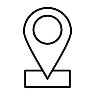 konum simgesi, vektör çizimi