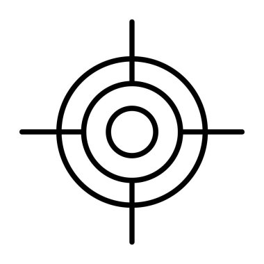 hedef simge vektör illüstrasyonu