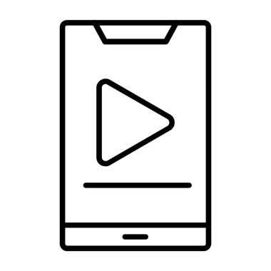 video simgesi çal, taslak biçimi