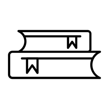 kitap simgesi vektör illüstrasyonu