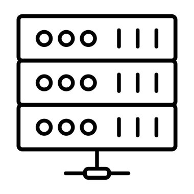 Dosya Sunucu simgesi basit illüstrasyon