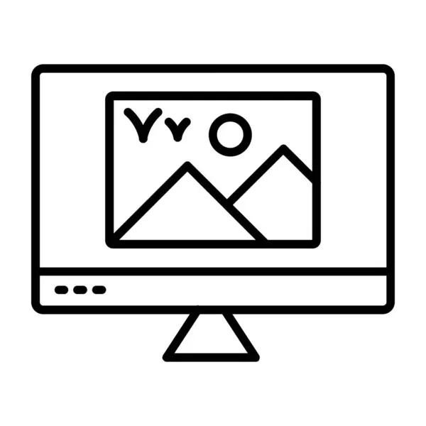Design Ilustração Vetorial Ícone Laptop — Vetor de Stock