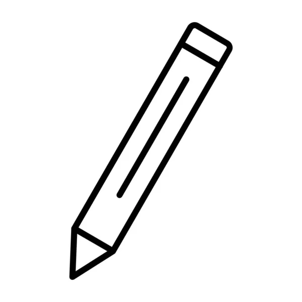 Bleistift Symbol Vektor Umriss Illustration — Stockvektor