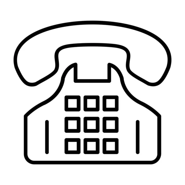 Εικονίδιο Τηλεφωνικής Κλήσης Στυλ Περιγράμματος — Διανυσματικό Αρχείο