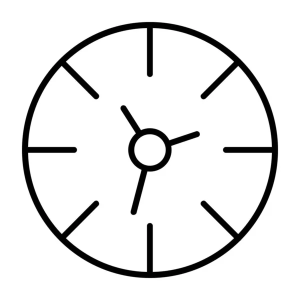 Reloj Vector Línea Icono — Vector de stock