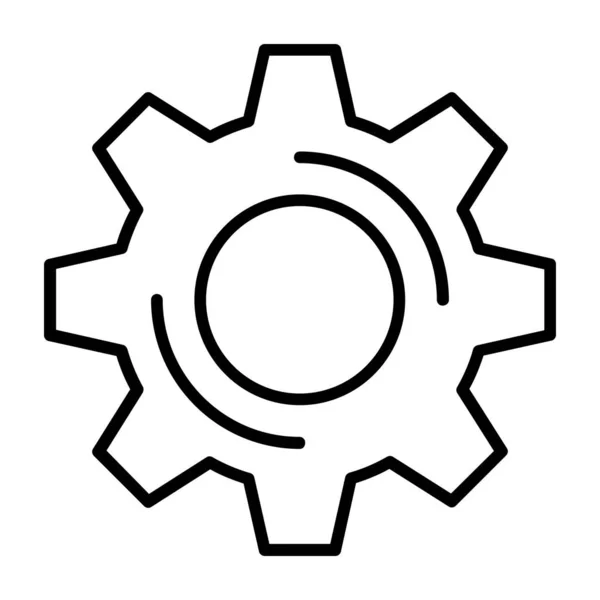 Zahnrad Symbol Einstellen Umriss Zahnrad Vektor Symbol Symbol Für Webdesign — Stockvektor