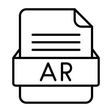 Ayrıntılı özet biçimi ile dosya biçimi vektör simgesi