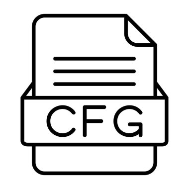 Ayrıntılı özet biçimi ile dosya biçimi vektör simgesi