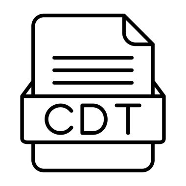 Ayrıntılı özet biçimi ile dosya biçimi vektör simgesi