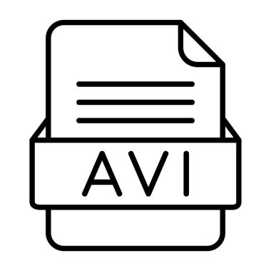 Dosya biçim simgesinin vektör illüstrasyonu