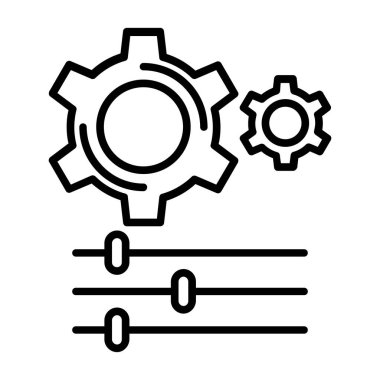 dişli ve dişli vektör çizim tasarımı