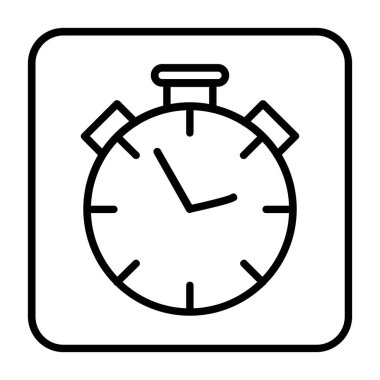 Zaman Vektörü Satır Simgesi Tasarımı