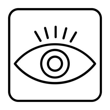 Göz simgesi vektör illüstrasyonu