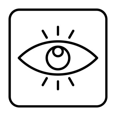 Göz simgesinin vektör illüstrasyonu