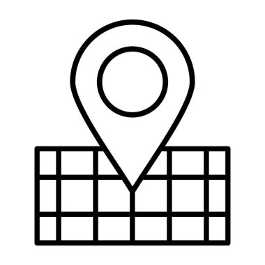 pin simgesi vektör illüstrasyonu