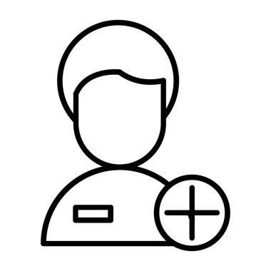 Steteskop ve hap çizgisi ikonu olan doktor