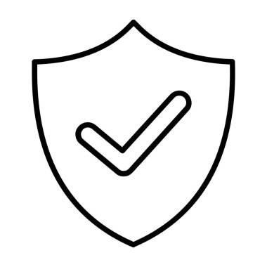 Kalkan vektör satırı simgesi