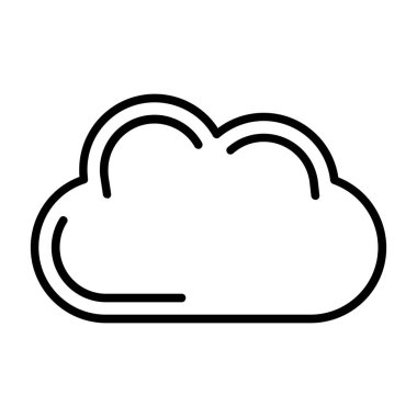 Bulut simgesi vektör illüstrasyonu
