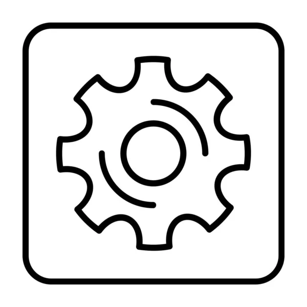 Configuración Icono Vector Ilustración — Vector de stock