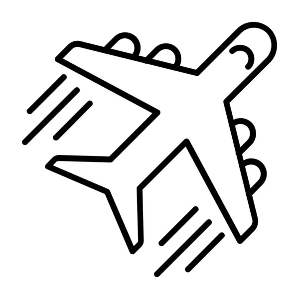 Icono Avión Vector Ilustración — Vector de stock