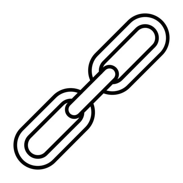 Řetěz Ikona Vektorové Ilustrace — Stockový vektor