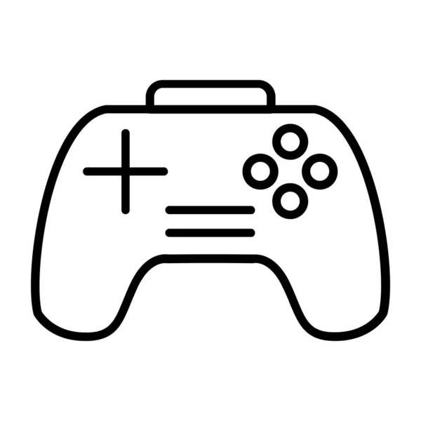 Gamepad Vecteur Ligne Mince Icône — Image vectorielle