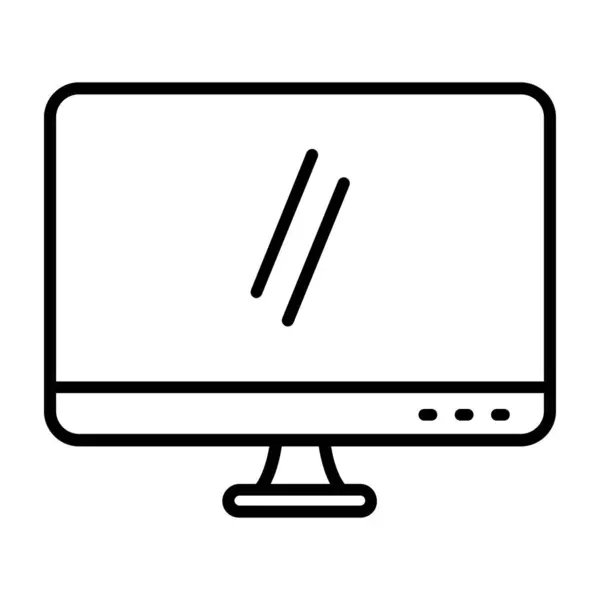 コンピュータ スクリーン ベクトル アイコンの設計 — ストックベクタ