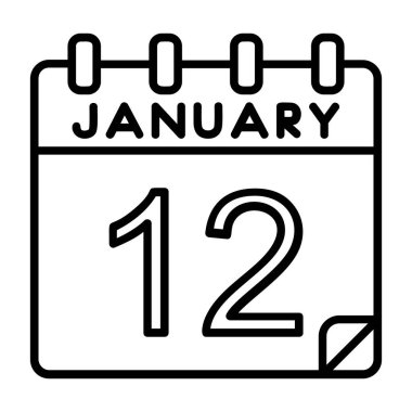 Takvim simgesi tasarımı, vektör illüstrasyonu