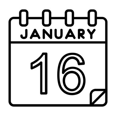 Takvim işareti simgesini, vektör çizim