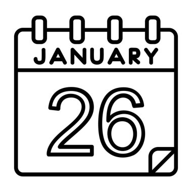 Takvim simgesi tasarımı, vektör illüstrasyonu