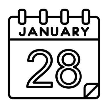 2 Aralık - 2 takvim biçimi vektör simgesi