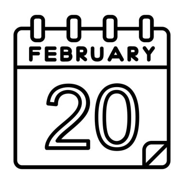 Takvim işareti simgesini, vektör çizim