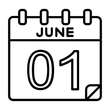 Ayrıntılı özet biçimi ile 1 Haziran simgesi