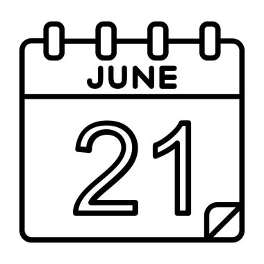 Ayrıntılı özet biçimi ile 21 Haziran simgesi