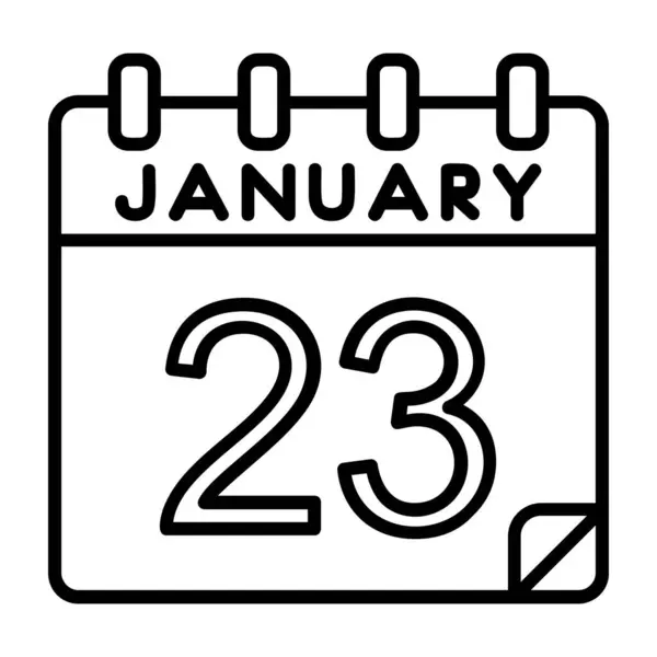 Februari Dagen Kalender Ikon Design Kalender Datum Och Kalender Ikon — Stock vektor