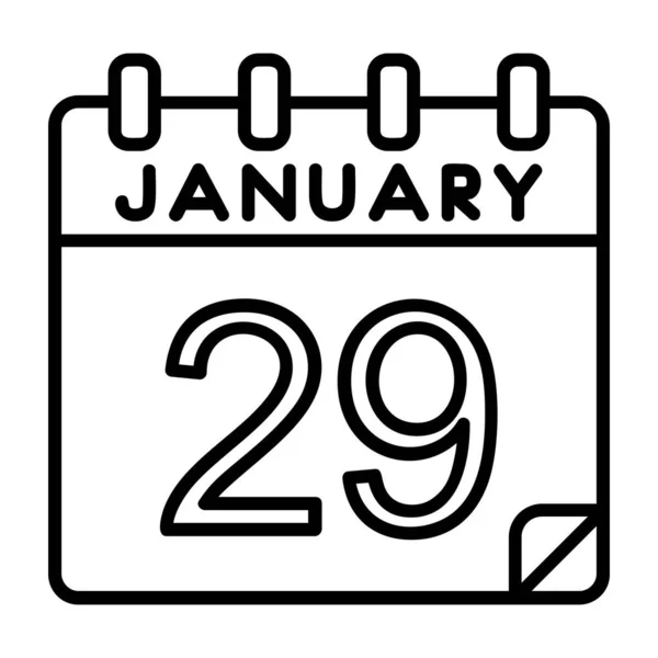 Stock vector january 2 8 th date on a single day calendar