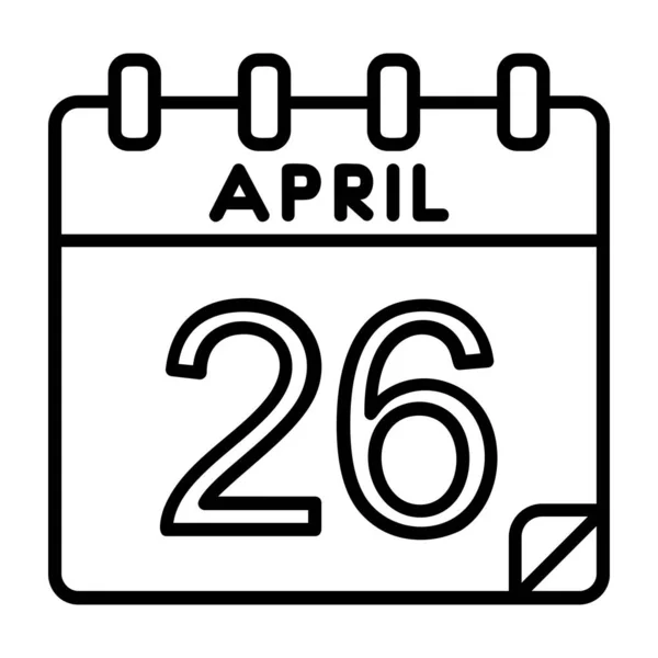 Ilustrace Kalendáře Datem Může Datum Dne Světa — Stockový vektor