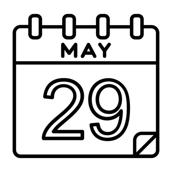 Απριλίου Ημερομηνία Ένα Ημερολόγιο Μιας Ημέρας — Διανυσματικό Αρχείο